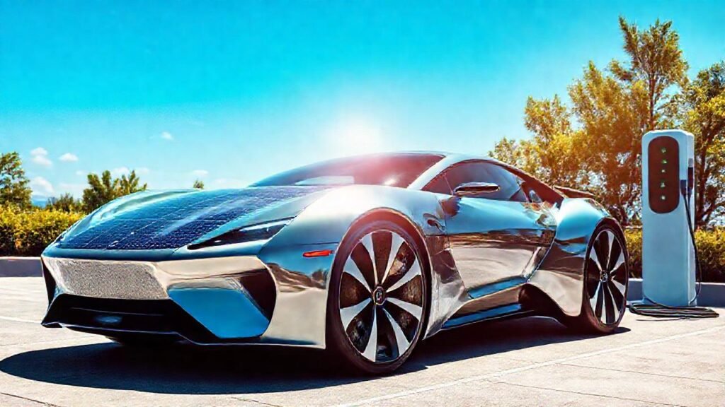 Coche solar futurista