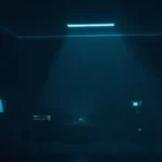 Arte digital minimalista emite una luz tenue