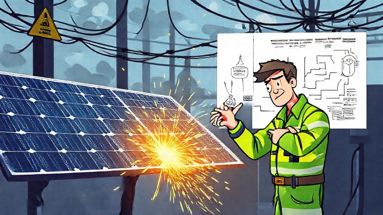 Falla eléctrica obstaculiza energía solar limpia