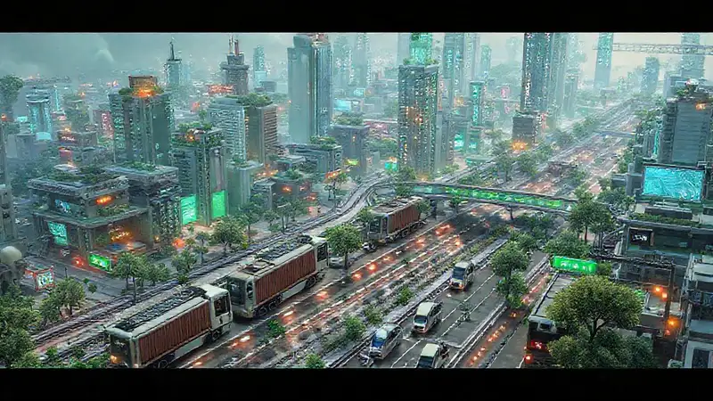 Una ciudad futurista, sostenible y vibrante