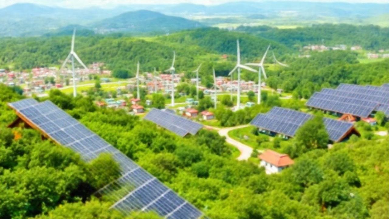 Energía limpia construye un futuro brillante