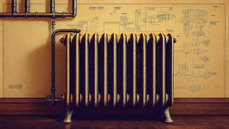 Radiador retro: elegante