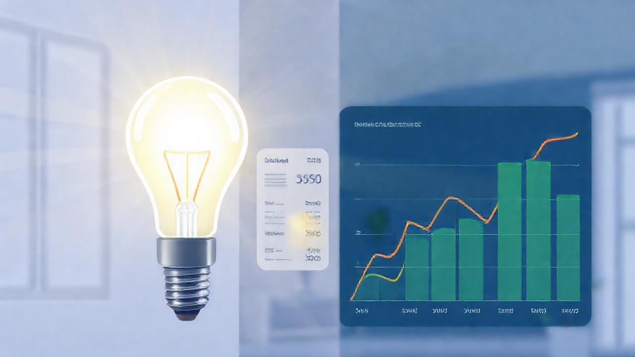 La bombilla LED ahorra energía visualmente