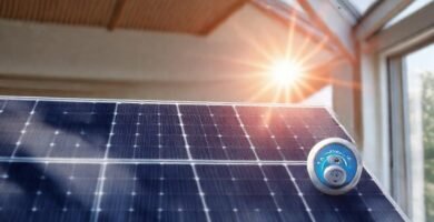 Un hogar moderno usa energía solar