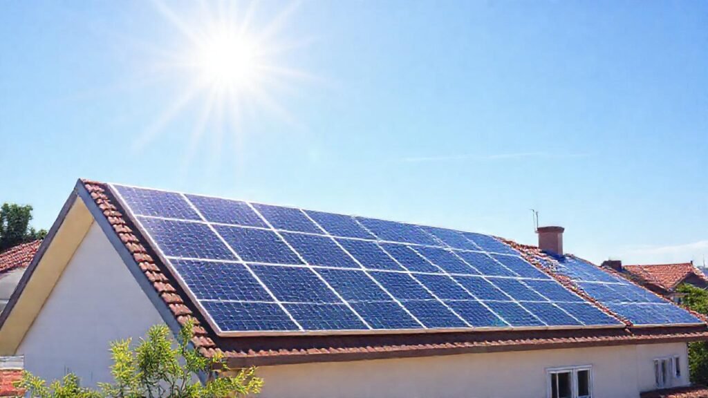 Paneles solares ofrecen energía limpia y brillante