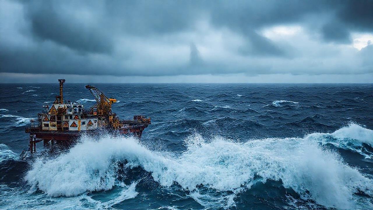 Tormenta daña plataforma, peligro inminente