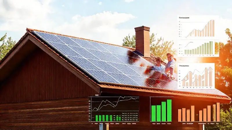 Paneles solares generan energía familiar y dinero