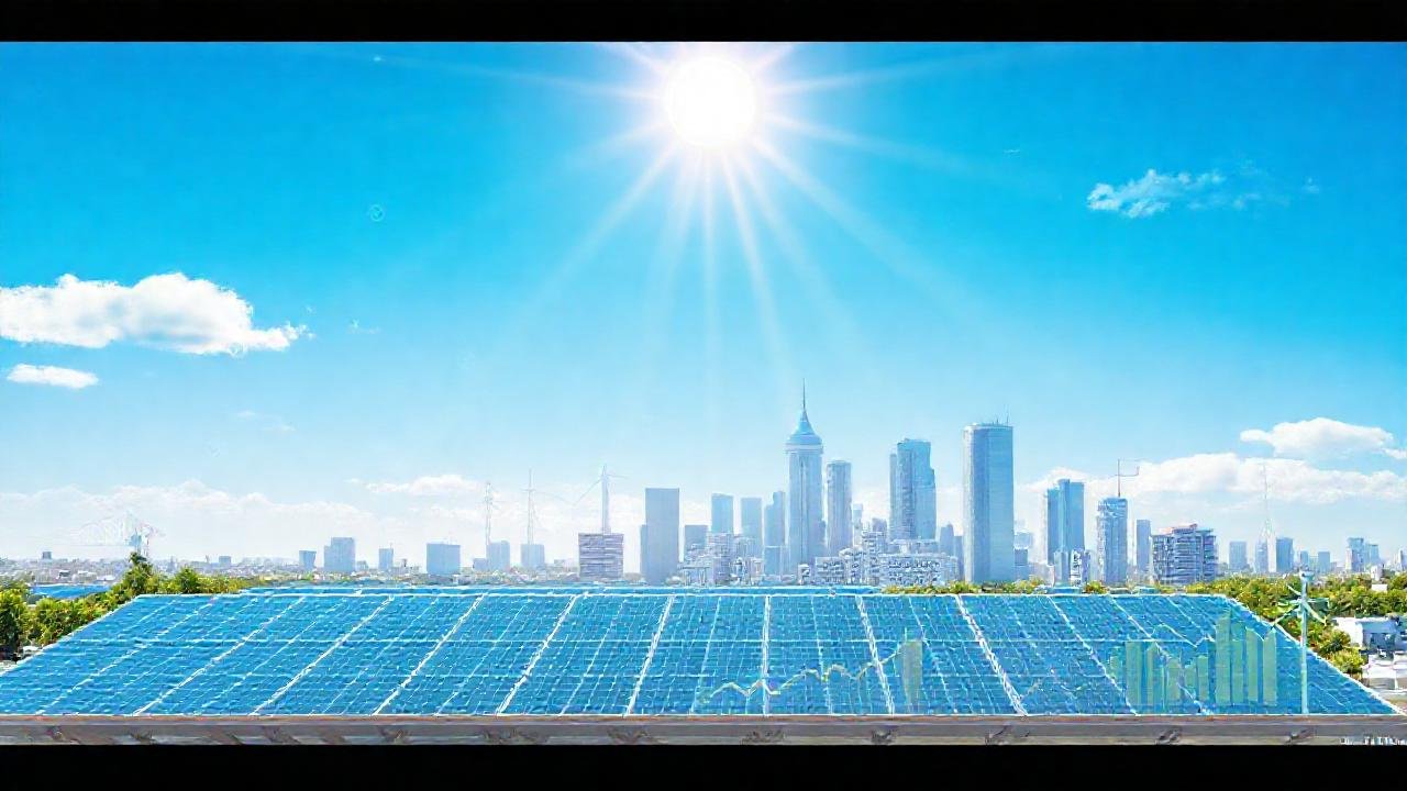 Energía solar impulsa una ciudad futurista