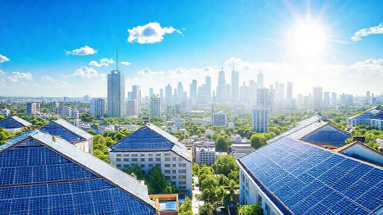 Un futuro urbano limpio con energía solar