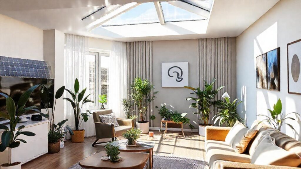 Un apartamento moderno y eficiente es luminoso