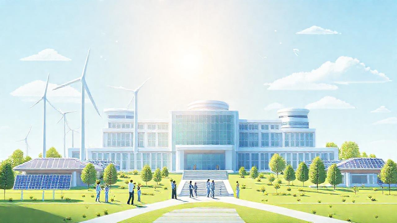 Universidad futurista, energía limpia e innovadora