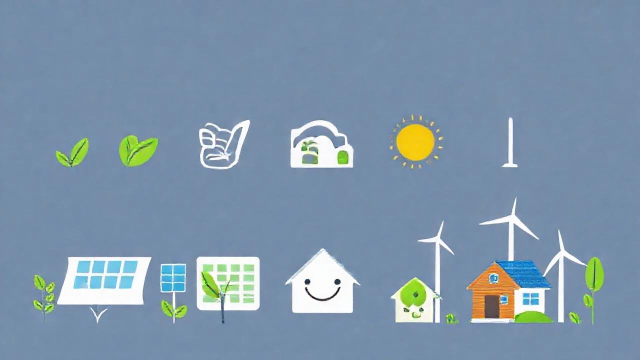 Energía renovable: diseño sostenible y brillante