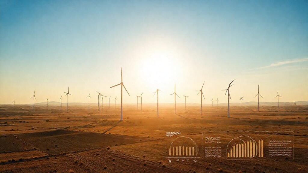 Turbinas eólicas generan energía limpia y brillante