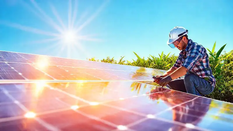 Paneles solares generan energía limpia y optimista