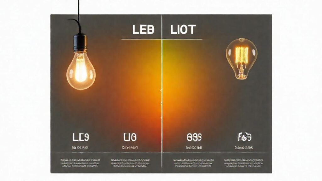 Luces LED comparen su eficiencia brillante