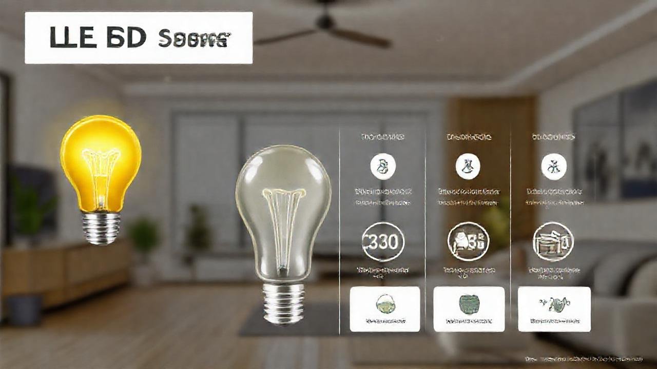 Luces LED: infografía de ahorro visual