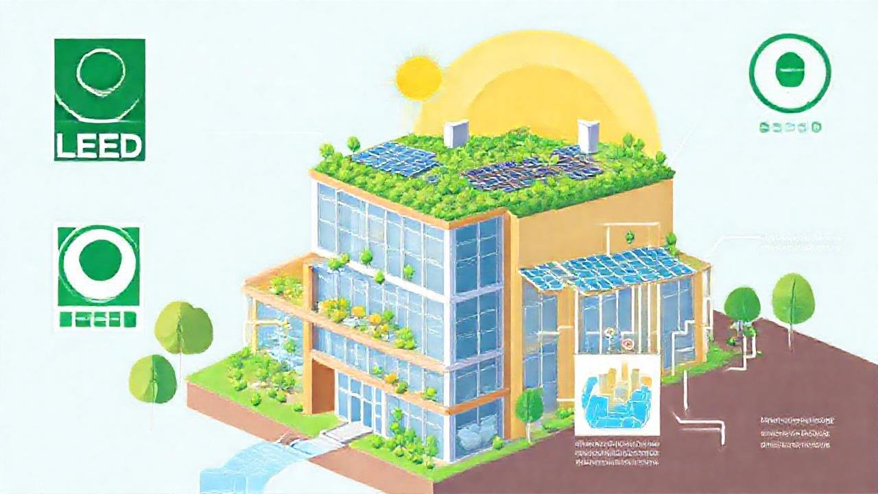 Edificio sostenible y ecológico destaca