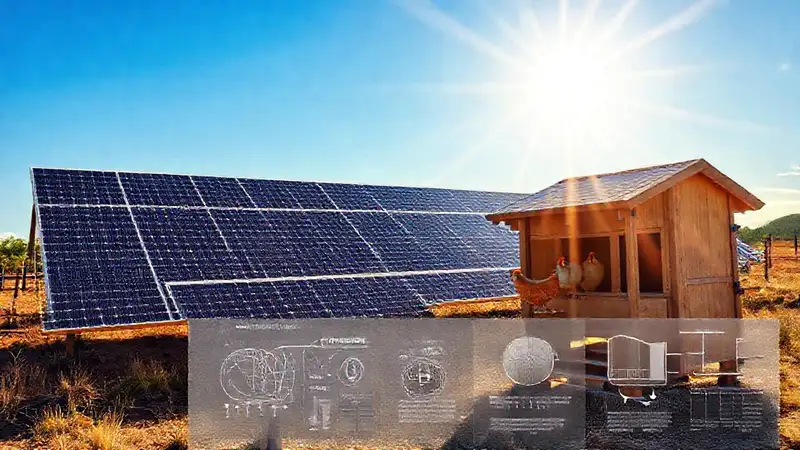 Paneles solares iluminan un paisaje rural