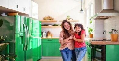 Un hogar moderno y sostenible brilla