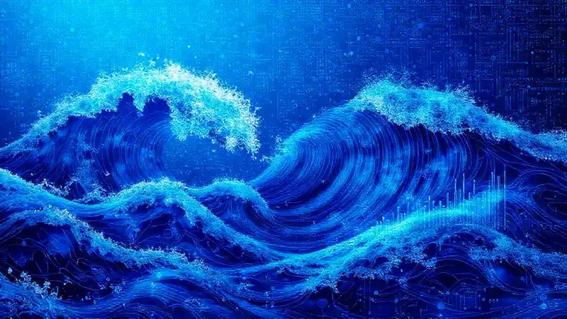 Olas digitales y AI crean visualizaciones complejas