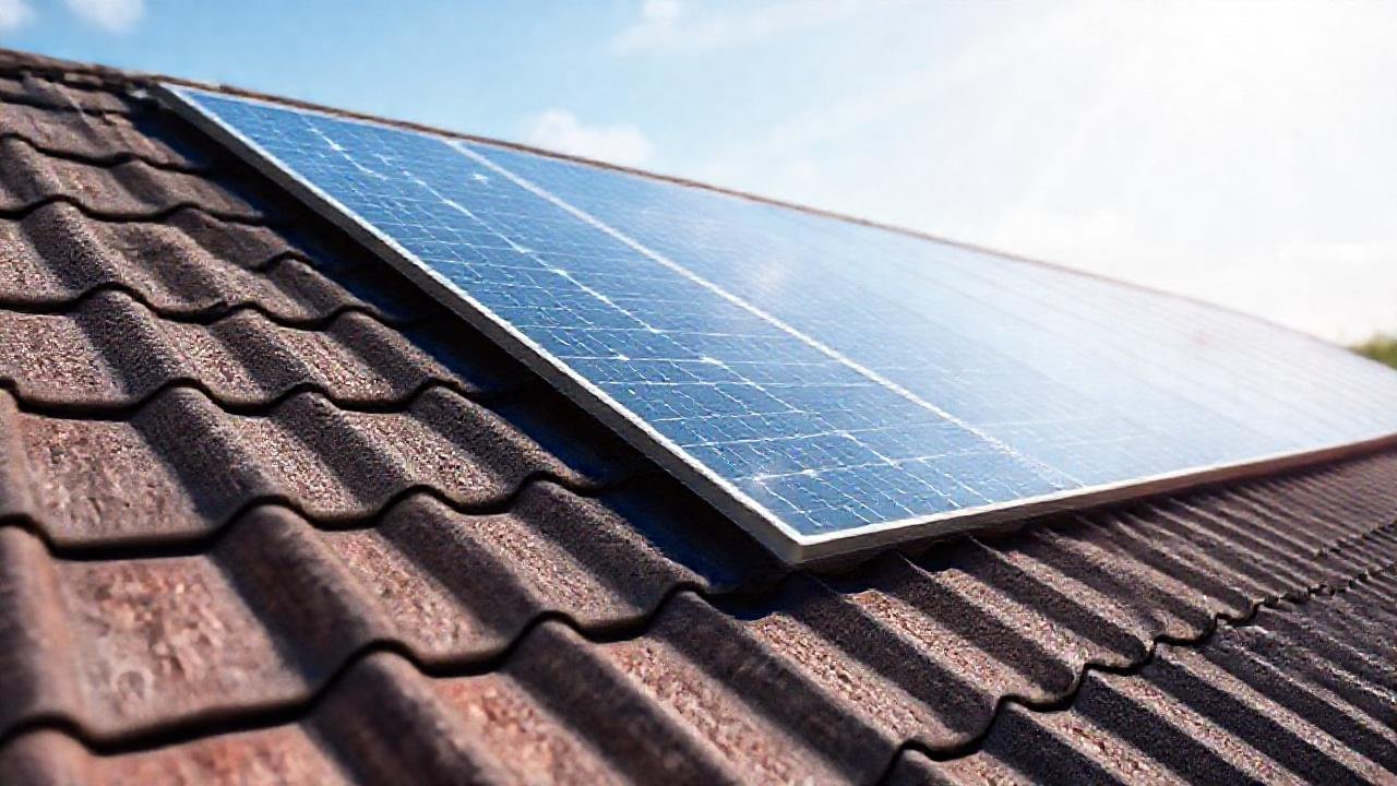 Techo solar sostenible y moderno