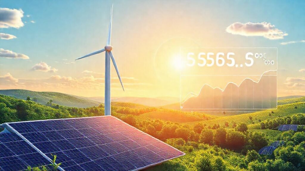 Turbina futurista: energía limpia y optimista