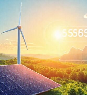 Turbina futurista: energía limpia y optimista