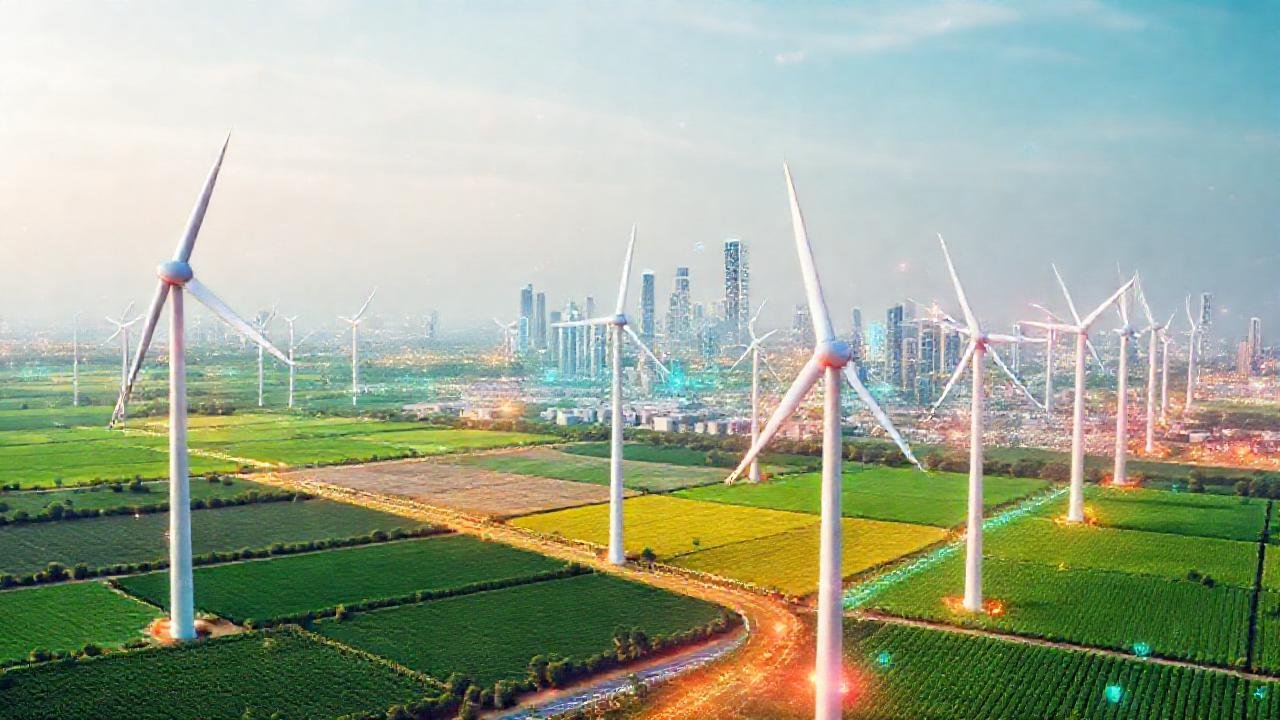 Energía limpia impulsa una ciudad futurista