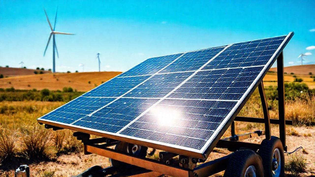 Paneles solares móviles alimentan paisajes sostenibles