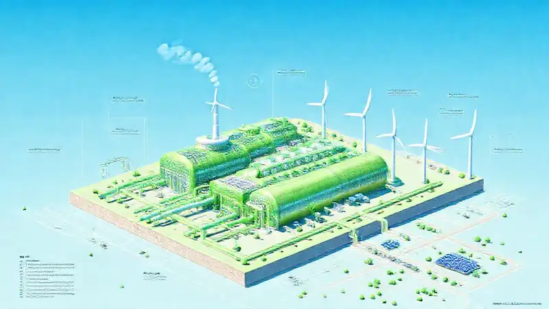 Un futuro planta de hidrógeno limpio