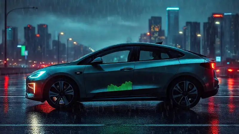 El coche eléctrico reduce eficiencia en la lluvia