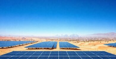 Paneles solares iluminan un futuro sostenible