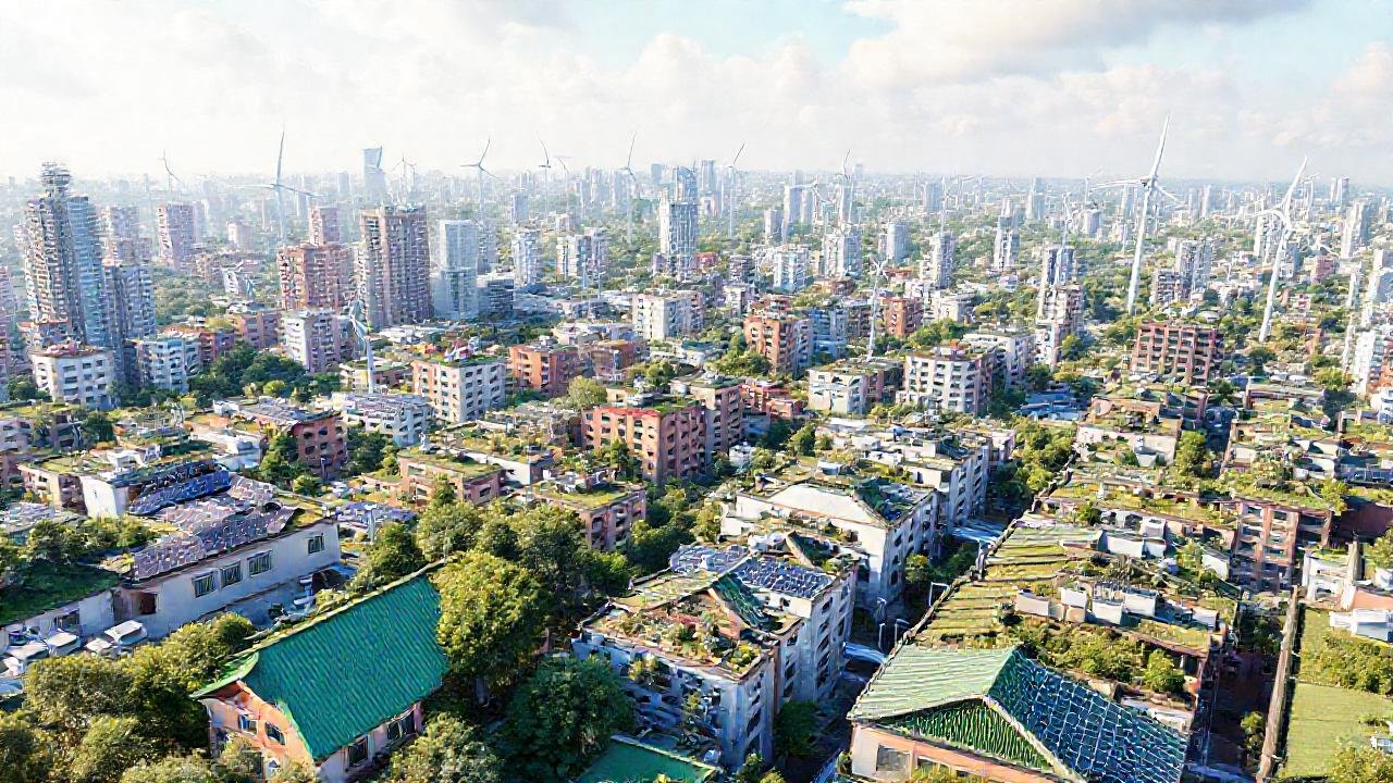 Ciudades sostenibles brillan con energía limpia