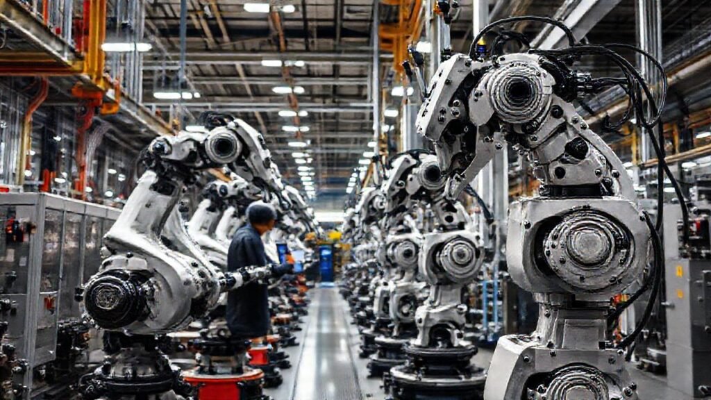 Robots industriales iluminan la fábrica moderna