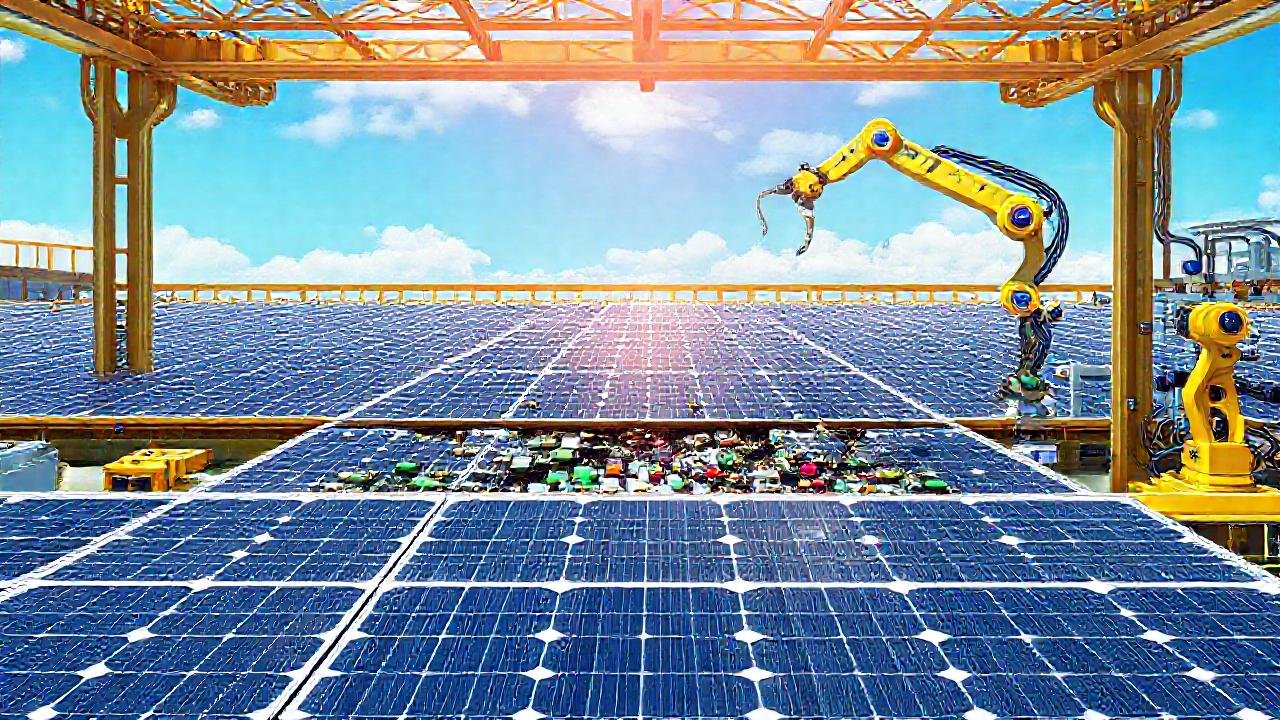 Robots reciclan paneles solares en el futuro