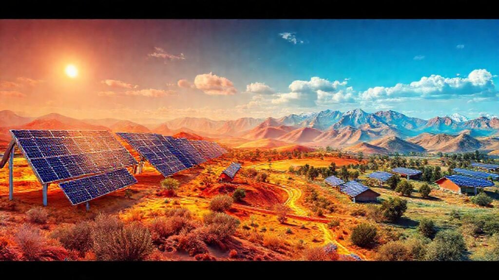 Paneles solares ilustran paisajes con eficiencia