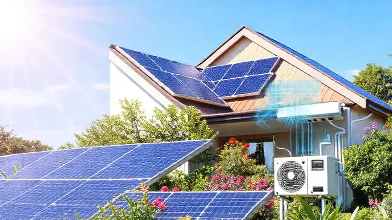 Energía solar optimiza un hogar fresco