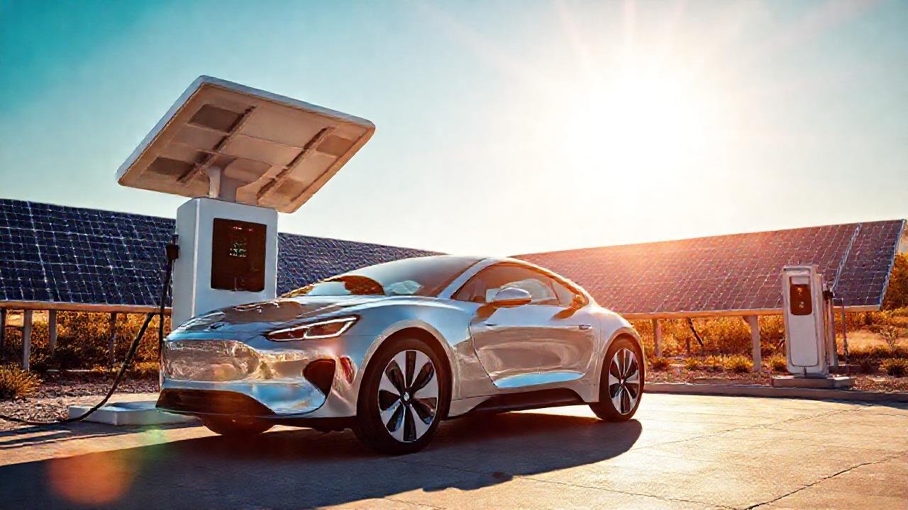 Un futuro limpio y brillante con coches eléctricos