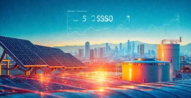 Energía solar futurista