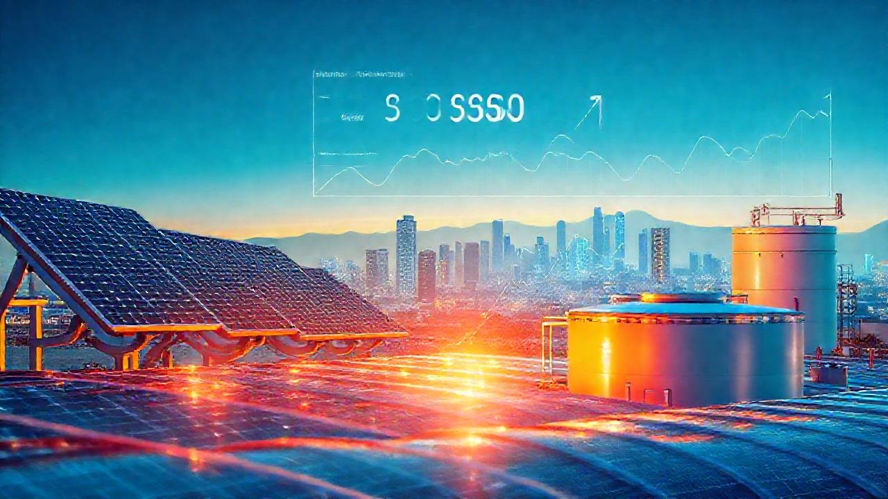 Energía solar futurista