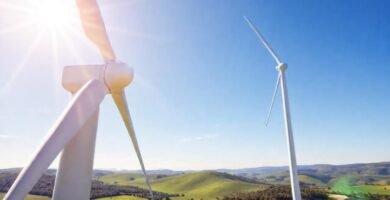 Turbina eólica genera energía limpia