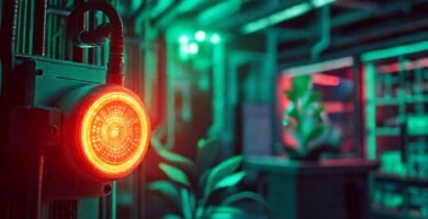 Un sensor ilumina plantas en laboratorio