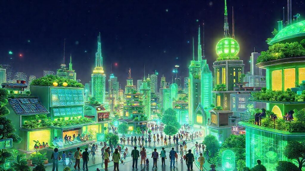 Una ciudad futurista