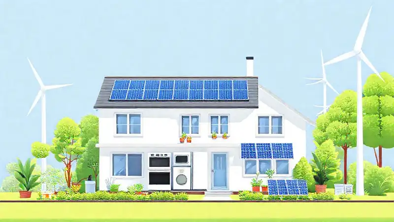 Un hogar sostenible genera energía limpia