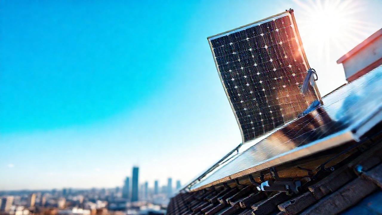 Paneles solares en techos