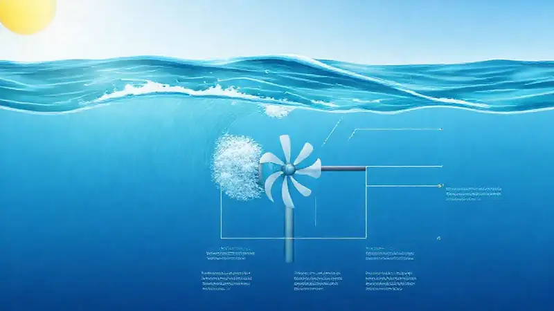 Turbinas oceánicas generan energía en azul