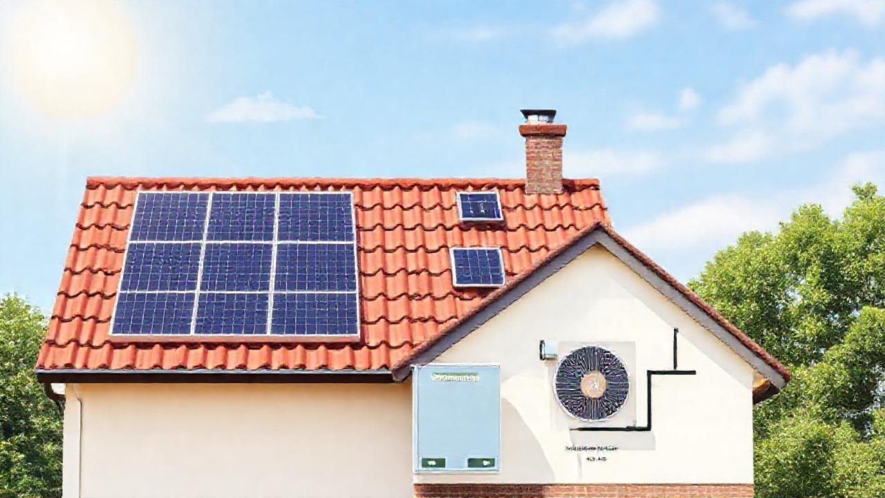 Paneles solares y bomba térmica son limpios