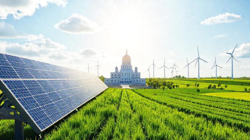 Energía limpia construye un futuro brillante