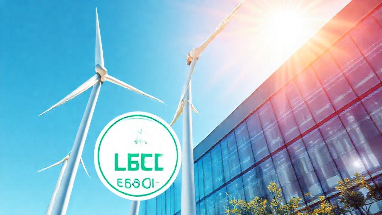 Turbinas eólicas sustentan edificios verdes modernos