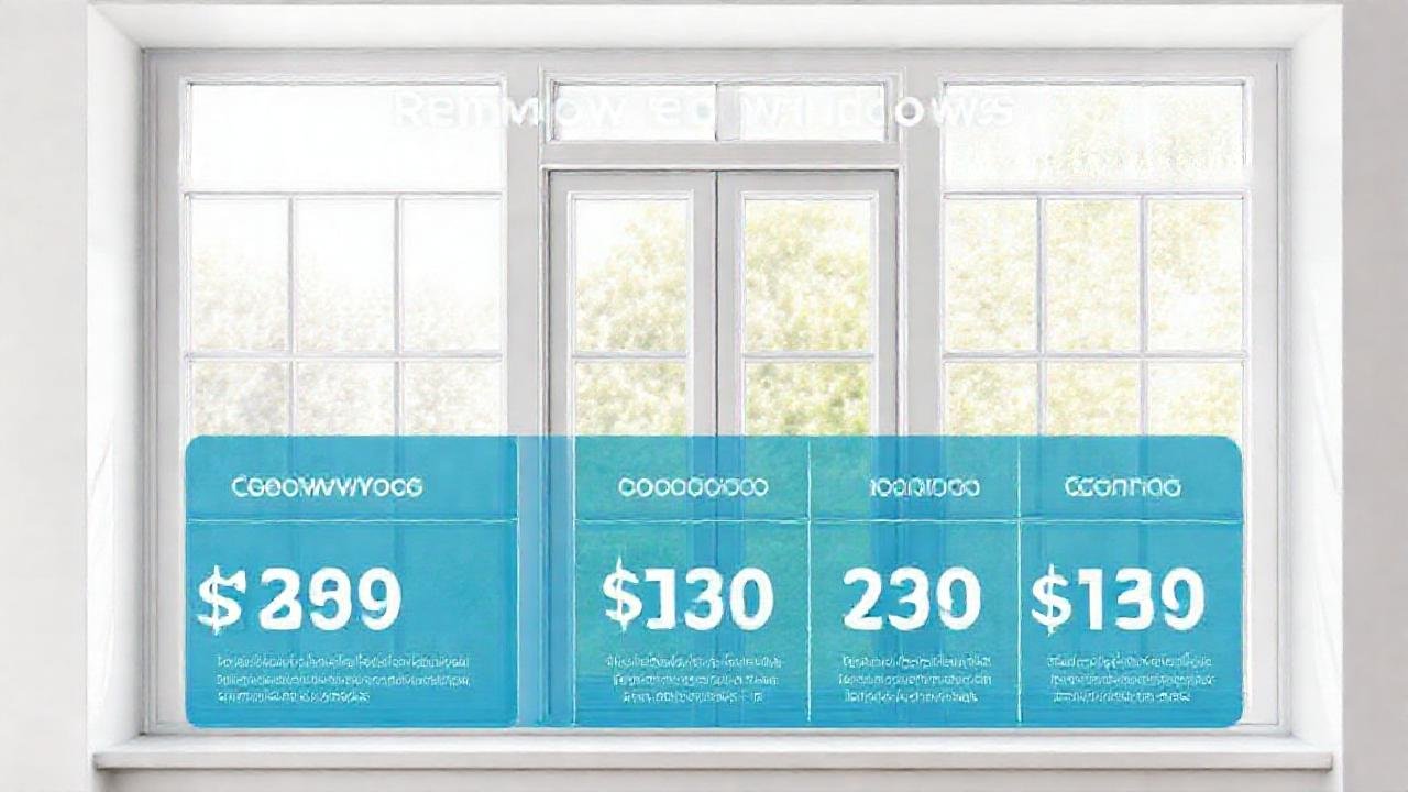 Diseño moderno: ventana azul y blanca